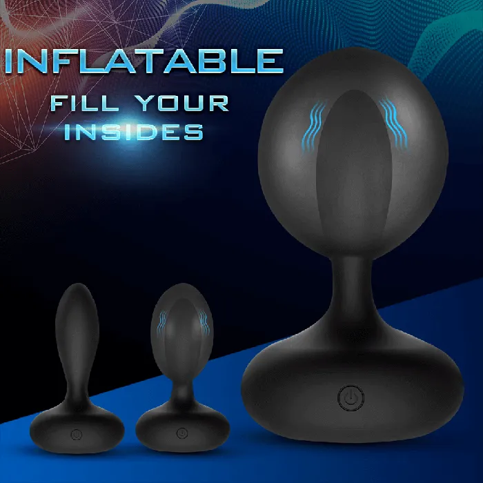 Inflatable Wireless Control Size Anal Plug OOTYEMO Male Sex Toys