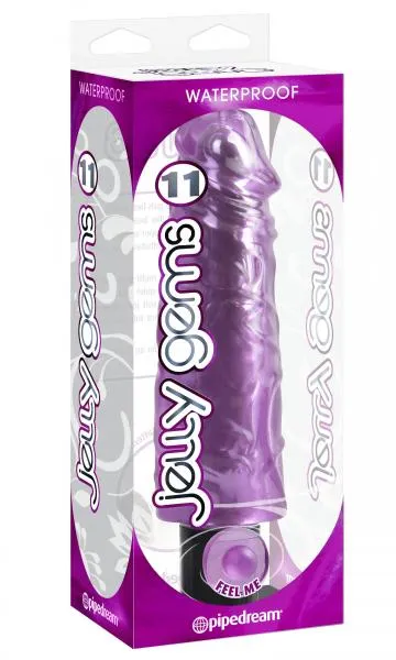 Jelly Gems 11 Purple Vibrator Jelly Gems Vibrators