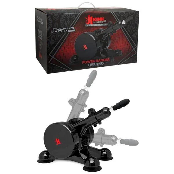 Kink Fucking Machines Power Banger Powered Thrusting Machine with VacULock Attachment Doc Johnson Female Sex Toys