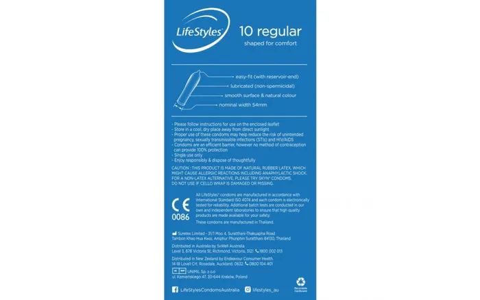 Lifestyles Vibrators Lifestyles Regular 10 Plus 2 Skyn Condoms