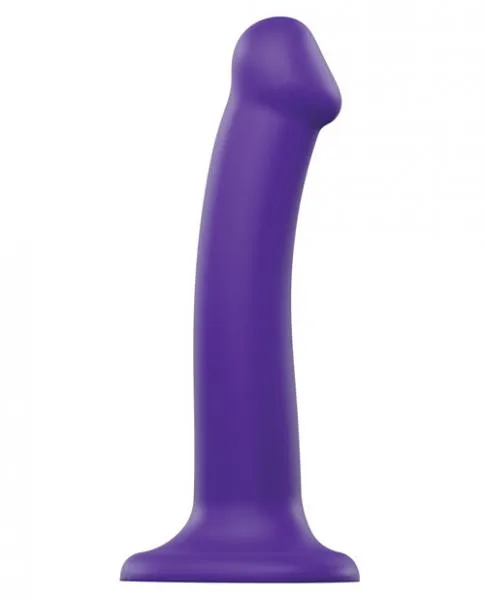 Lovely Planet Female Sex Toys Strap On Me Silicone Bendable Dildo Medium Purple