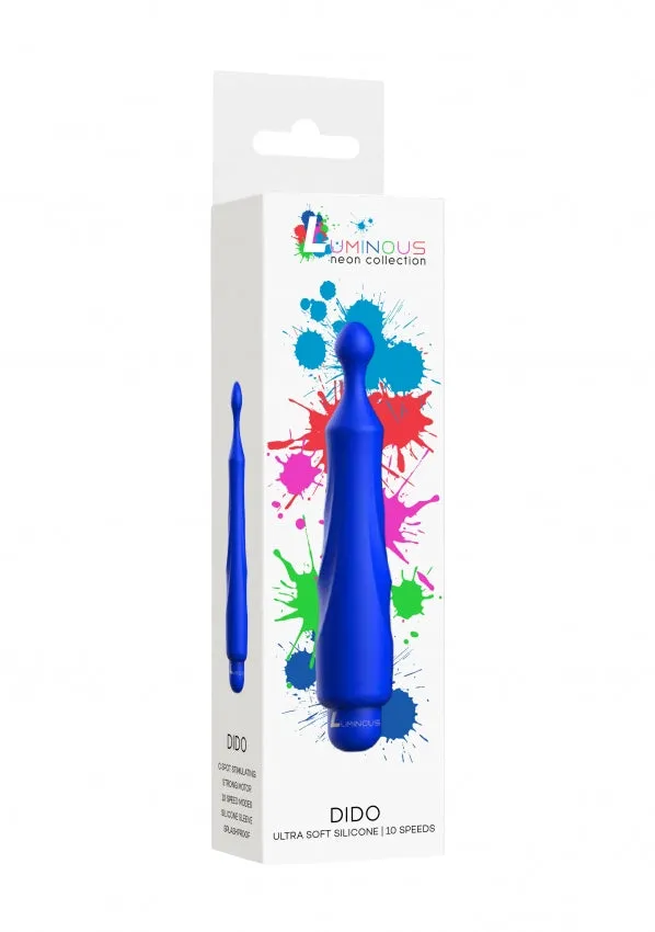 Luminous ABS Bullet With Silicone Sleeve 10Speeds Dido Royal Blue Shots Toys Female Sex Toys