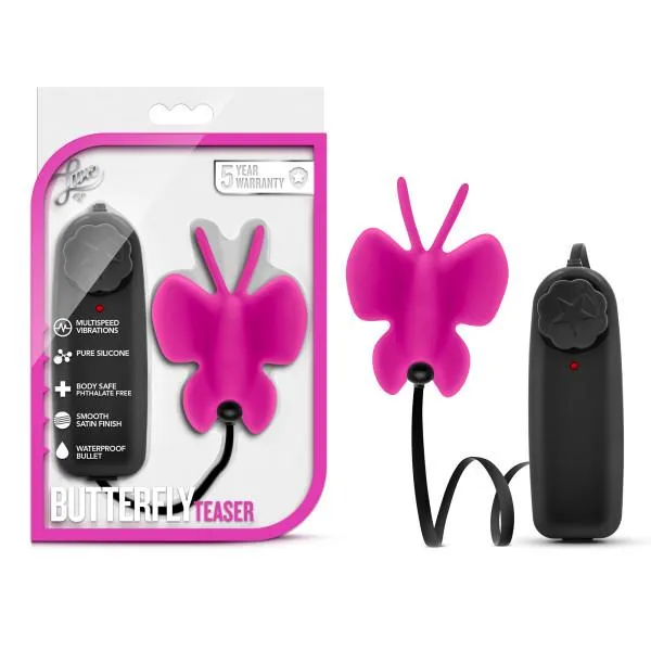 Luxe Butterfly Teaser Pink Clitoral Vibrator Blush Vibrators