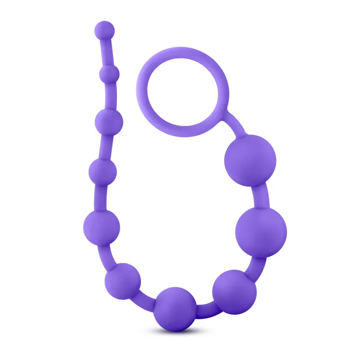 Luxe Silicone 10 Beads Purple Luxe Anal