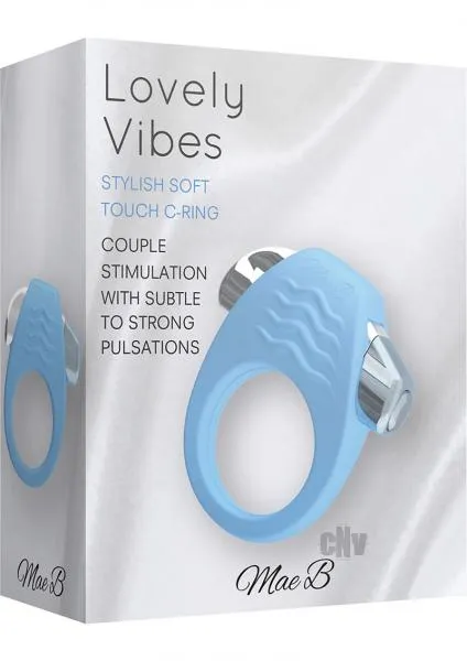 Mae B Stylish Soft Touch C Ring Blue Mae B Lovely Vibes Vibrators