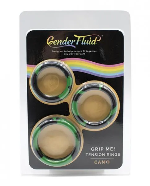 Male Sex Toys Gender Fluid Gender Fluid Grip Me Tension Ring Set Camo