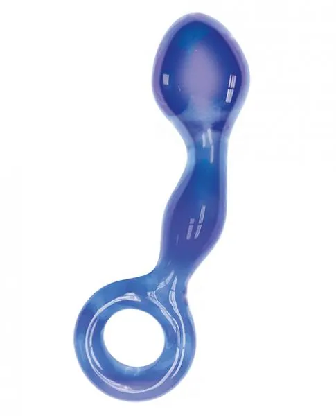 Male Sex Toys Icon Brands First Glass G Ring Anal Pussy Stimulator Plug