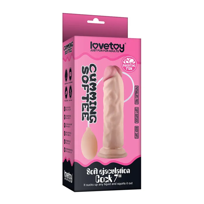 Male Sex Toys Lovetoy Soft Ejaculation Cock With Ball 7 Flesh