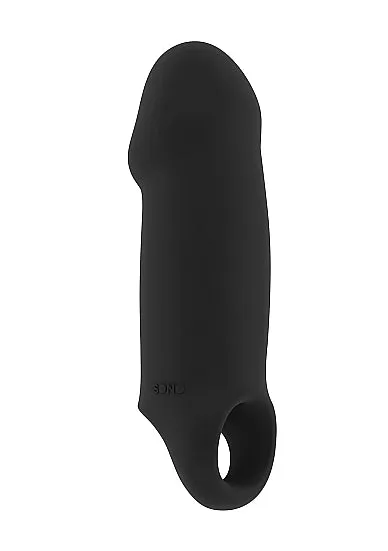 Male Sex Toys No37 Stretchy Thick Penis Extension Black Adult Time NZ