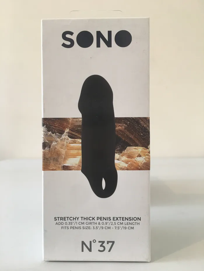 Male Sex Toys No37 Stretchy Thick Penis Extension Black Adult Time NZ