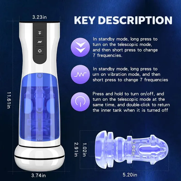 Male Sex Toys OOTYEMO Wearable Retractable Sucking Masturbation Cup