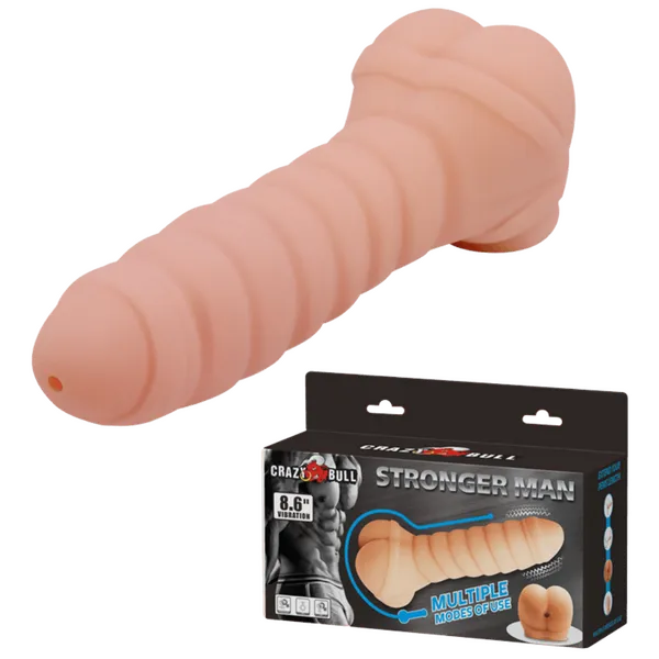 Male Sex Toys Pretty Love Stronger Man 86 Vibrating Sleeve Stroker Flesh