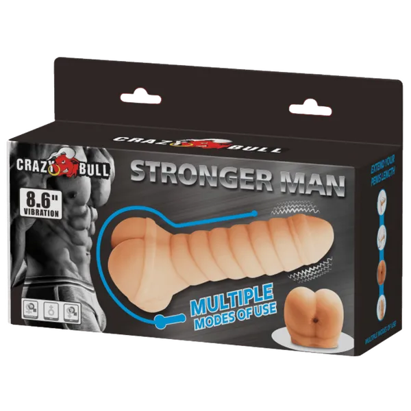 Male Sex Toys Pretty Love Stronger Man 86 Vibrating Sleeve Stroker Flesh