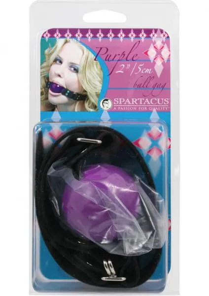 Male Sex Toys Seductucom Large Ball Gag With D Ring 2 Inch Purple