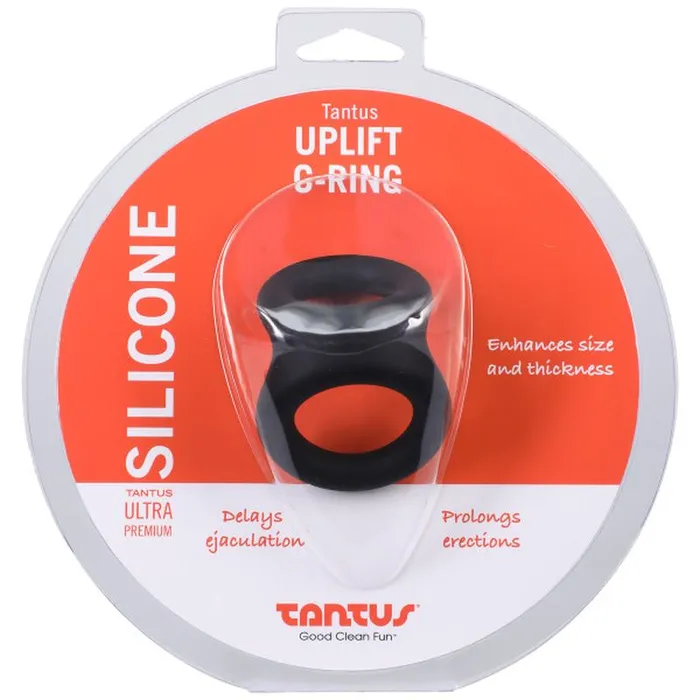 Male Sex Toys Tantus Uplift Silicone Cock Ring Onyx