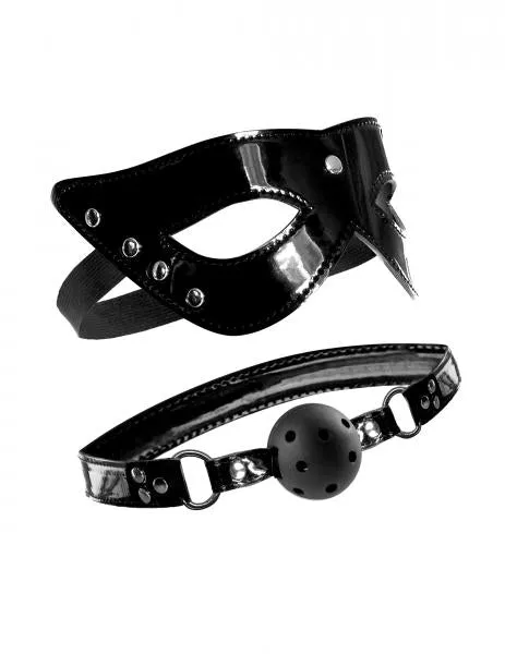 Masquerade Mask Ball Gag Black Fetish Fantasy Limited Edition Anal