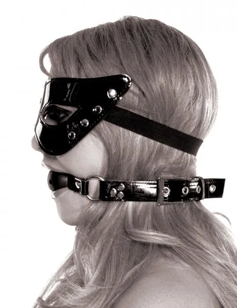 Masquerade Mask Ball Gag Black Fetish Fantasy Limited Edition Anal