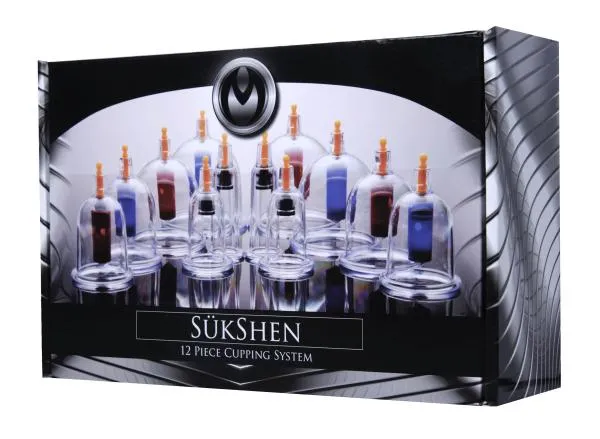 Master Series Female Sex Toys Sukshen 12 Piece Cupping System