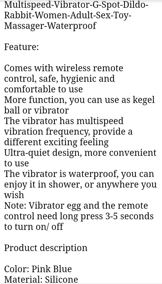 Multi Speed Wireless Vibrating Egg The Pleasure Shop adult toys Vibrators