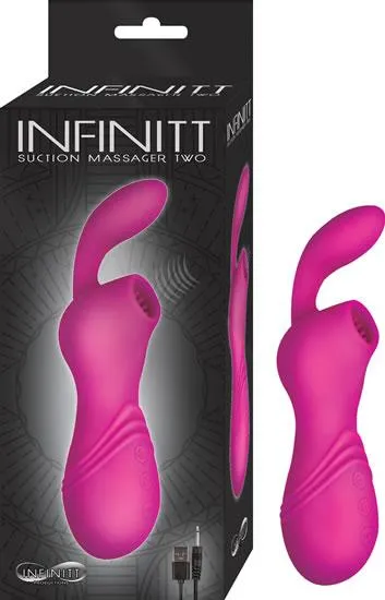 Nasstoys Infinitt Suction Massager Two Pink Vibrator Vibrators