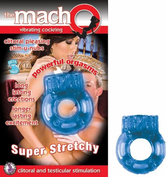 Nasstoys Male Sex Toys Macho Vibrating C Ring Blue