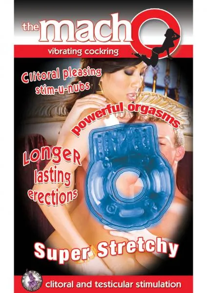 Nasstoys Male Sex Toys Macho Vibrating C Ring Blue