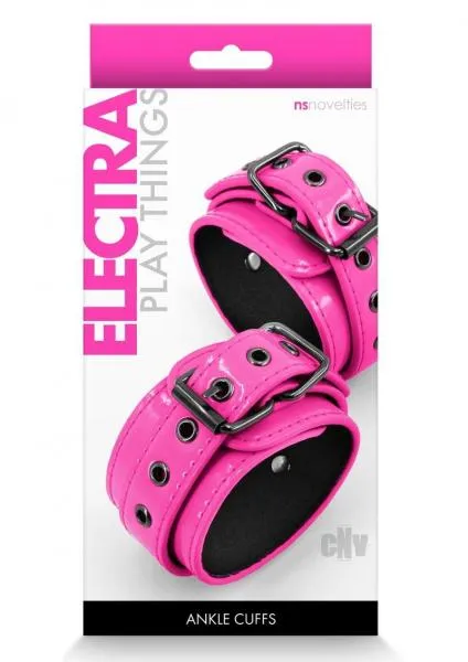 NS Novelties Couples Electra Play Things Ankle Cuffs Pink