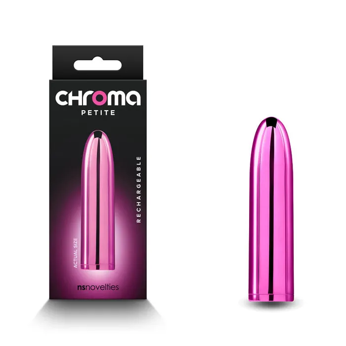 NS Novelties Vibrators Chroma Petite Bullet Pink Metallic Pink 87 cm USB Rechargeable Bullet