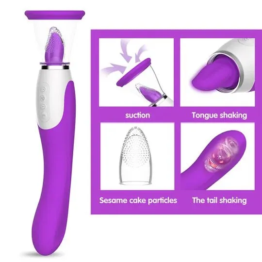 OOTYEMO Heated Tongue Licking Toys Vibrators