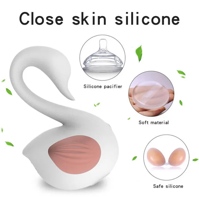 OOTYEMO Little Swan Silicone Shockabsorbing Toy Vibrators