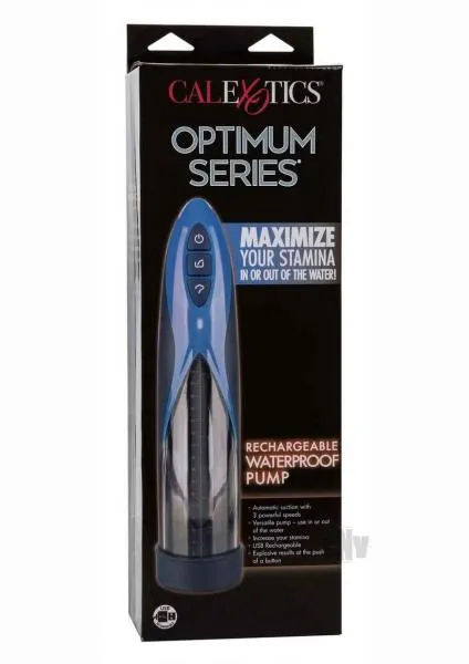 Optimum Recharge Waterproof Pump Blue Seductucom Vibrators