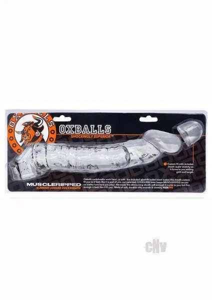 Oxballs Muscle Ripped Cocksheath Clear Dildos