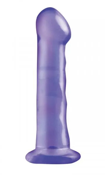 Pipedream Dildos Basix Rubber Works 65 Inches Purple Dong Suction Cup