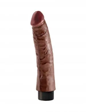 Pipedream Dildos King Cock 7 Inches Vibrating Dildo Brown