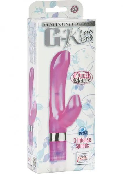 Platinum Edition Vibrators Platinum Edition G Kiss Dual Motor Vibe Pink 4 Inch