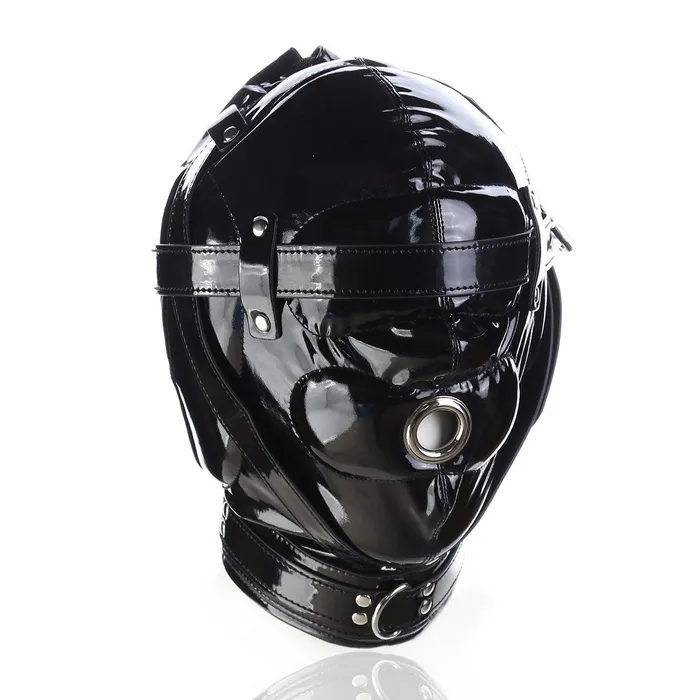 Plesur IL Male Sex Toys Locking Deprivation Mask with 1 Nose Hole