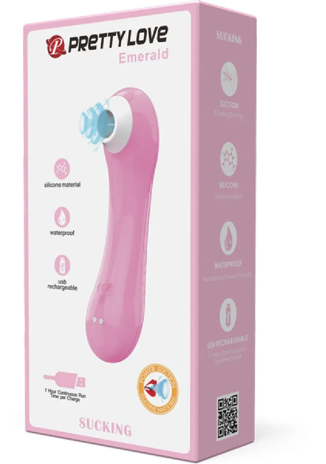 Pretty Love Vibrators Sucking Stimulator Emerald Pink