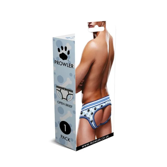 Prowler Vibrators Prowler Blue Paw Open Back Brief