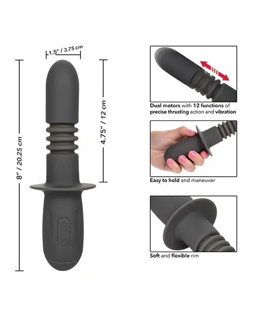 Ramrod Thrusting Dual Motor Probe Black California Exotic Novelties Anal