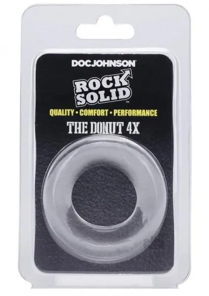 Rock Solid The Donut 4x C Ring Clear Seductucom Male Sex Toys