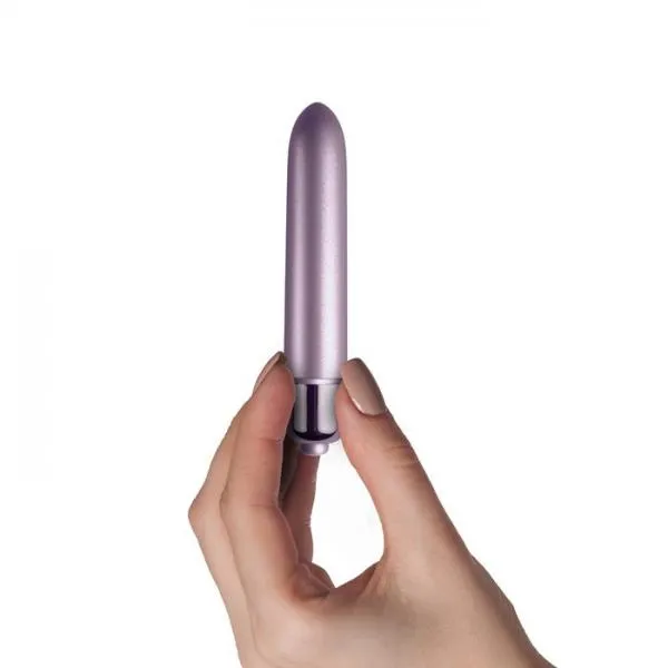 Rocks Off Female Sex Toys Touch Of Velvet Soft Lilac 90mm Bullet Vibrator