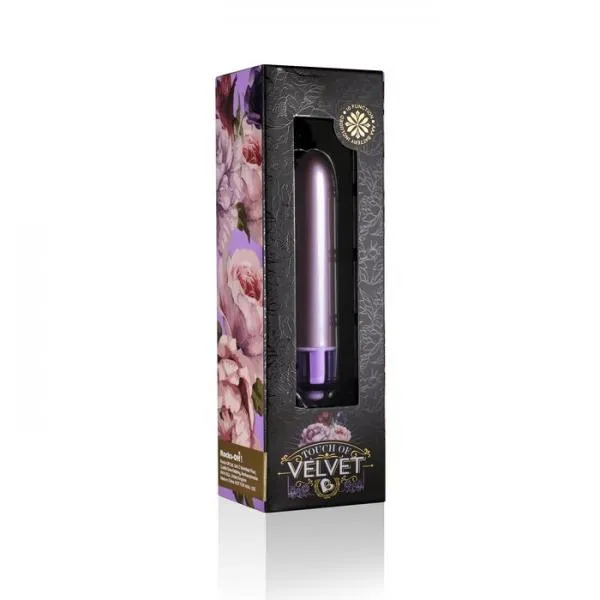 Rocks Off Female Sex Toys Touch Of Velvet Soft Lilac 90mm Bullet Vibrator