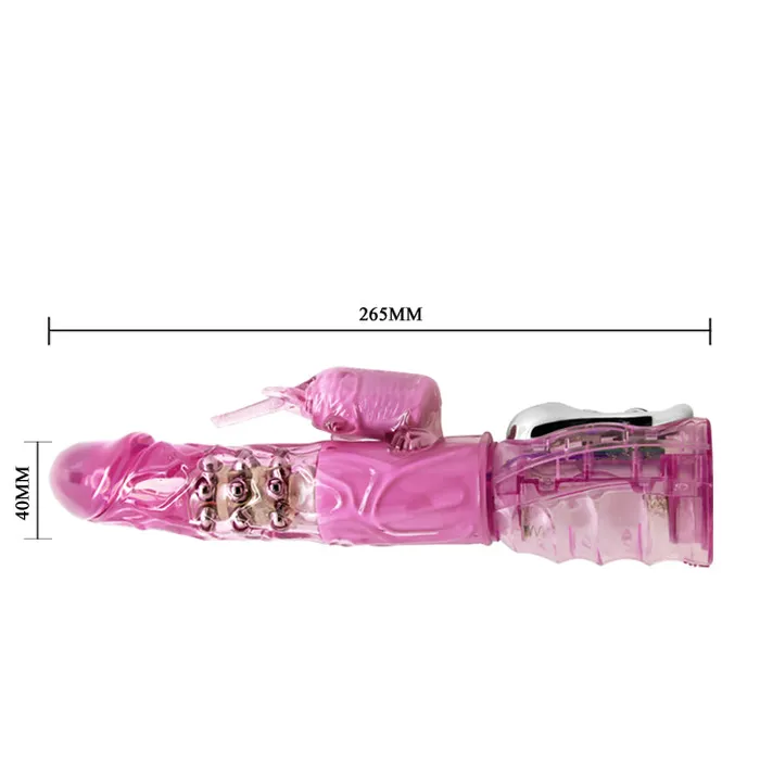 Rotating Rabbit Vibrator Pink Toys Budget Vibrators