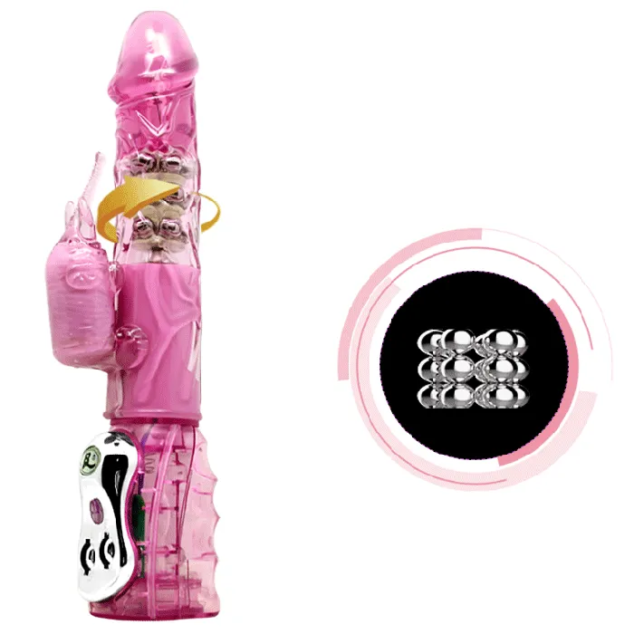 Rotating Rabbit Vibrator Pink Toys Budget Vibrators