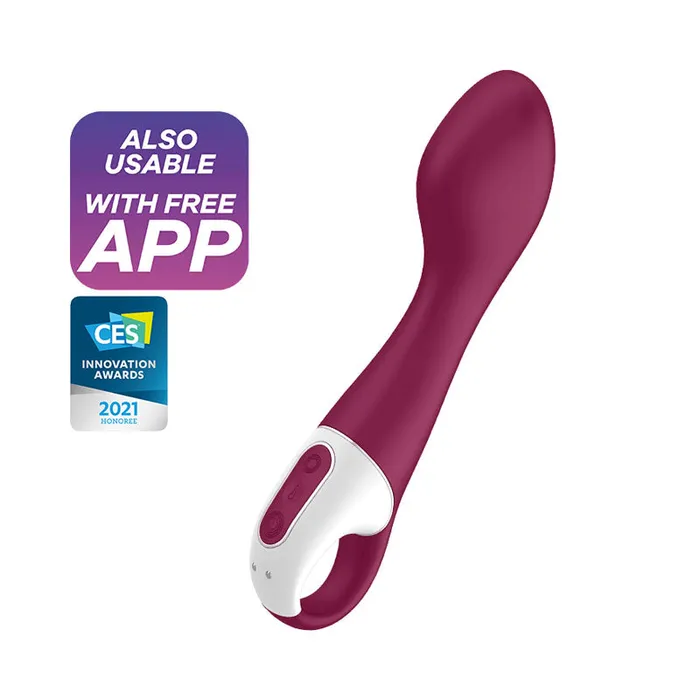 Satisfyer Satisfyer Hot Spot Red USB Rechargeable Heating Vibrator with App Control Vibrators