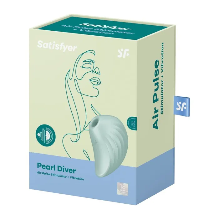 Satisfyer Vibrators Air Pulse Simulator Pearl Diver Mint