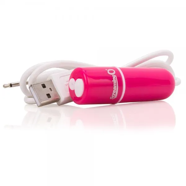 Screaming O Charged Vooom Rechargeable Bullet Vibe Pink Screaming O Vibrators