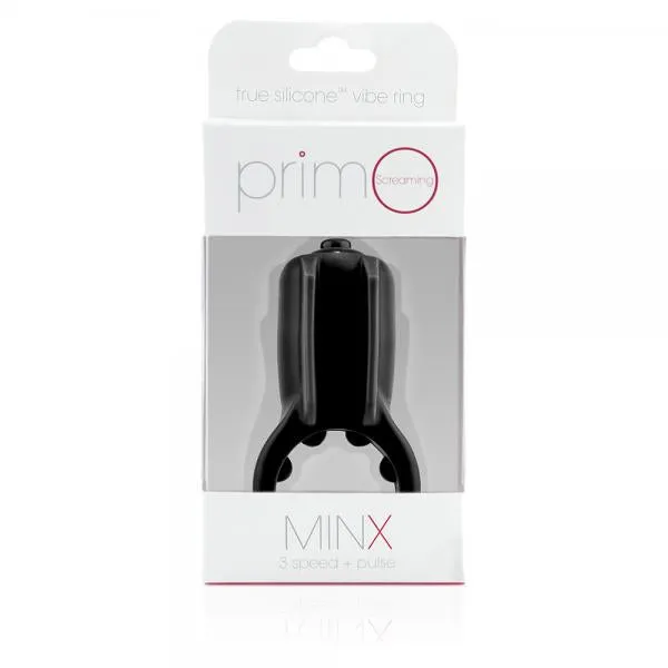 Screaming O Couples Primo Minx Black Vibrating Ring With Fins