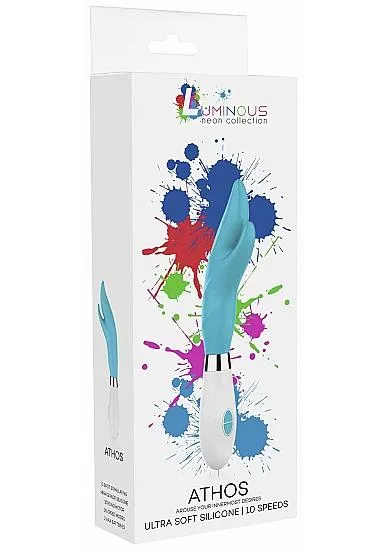 Seductucom Athos Ultra Soft Silicone 10 Speeds Turquoise Female Sex Toys