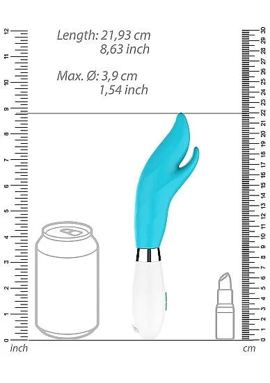 Seductucom Athos Ultra Soft Silicone 10 Speeds Turquoise Female Sex Toys